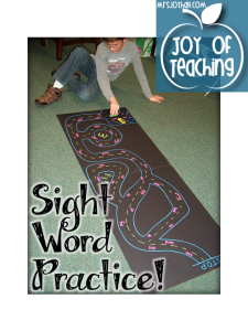 Sight Word Driving 1
